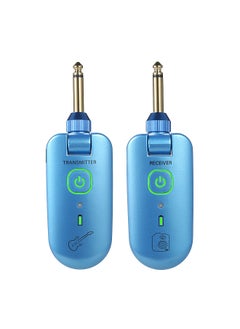 Buy double W3 Portable UHF Wireless Guitar Transmitter and Receiver Set 50M Transmission Range Audio Wireless System Built-in Rechargeable Lithium Battery in UAE