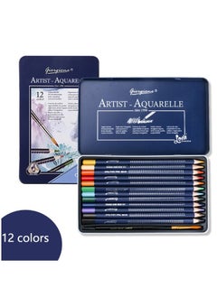 اشتري Water Soluble Lead Oil Based Painting Art Colored Pencils12 Colors في الامارات