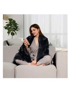 اشتري Luxury Faux Fur Throw Blankets Winter Beds sofa Blanket Double Layer Fluffy Soft Warm Home Decor Imitated Faux Fur Mink Blanket 11 في الامارات