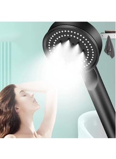 Buy 5 Mode Pressure Boost Shower Head, Handheld Turbocharged Fan Shower Head, High Pressure Water Saving, Adjust the Water Volume, Easy to Install for Bathroom in Saudi Arabia