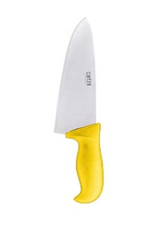 Buy Godrej Cartini Classic Chef Knife, Stainless Steel Heavy Duty Slicing and Dicing Meat 32CM-Yellow in Saudi Arabia