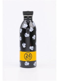 اشتري Stainless Steel Urban Print Drinking Bottle 500 ml, Black/White في الامارات