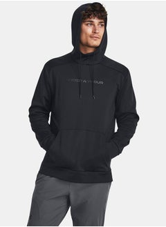 Buy Fleece Wordmark Hoodie with Front Pocket in Saudi Arabia