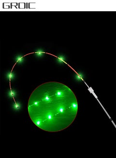 اشتري Fishing Rod Tip LED Light Clip on Rod Tip Glow Sticks LED Fish Night Light Sticks Fishing Pole Lights for Night Fishing Green Fishing Light Sticks for Fishing Poles Tip في السعودية