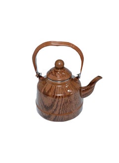 Buy Teapot Wooden Design With Handle and Lid in Saudi Arabia