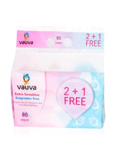 اشتري 240- Count Extra Sensitive Pure Water Baby Wipes, Hygienic Grooming Care, Hypoallergenic and Dermatologically Tested في السعودية