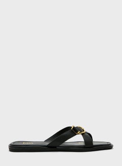 Buy Crossover Strap Flat Sandals in UAE