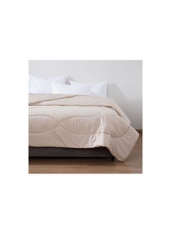 Buy Stria Roll Comforter 220x240cm - Stone in UAE