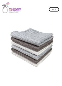 Buy Six-Piece Towel, Large Plaid Waffle Cloth, Barista Cleaning Cloth, Can Be Used For Kitchen Cleaning, Home Cleaning, Coffee Bar Cleaning in Saudi Arabia