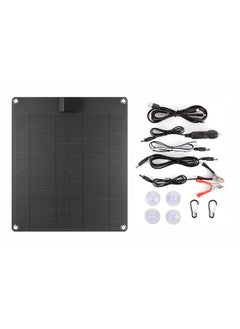 اشتري 15W 5V/12V Solar Panel Car Battery Charger with USB DC Chain Output Ports Portable Waterproof Power Trickle Battery Charger & Maintainer في السعودية