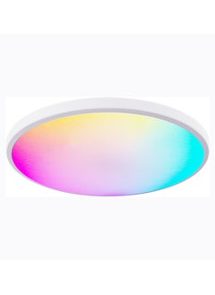 Buy RGB Ceiling Lamp Led Lights Modern Full Color Dimming, APP BT Remote Control, Intelligent Voice Control, Smart Timmer, Bedroom Round Ceiling Lamp Ceiling Light Led in Saudi Arabia