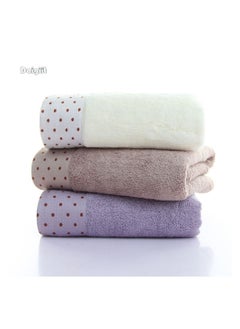 Buy 3-Piece Face Towel White 35x75cm in UAE