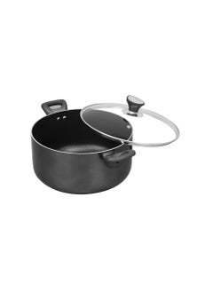 Buy Sonex Casserole Premium Cookware, Even Heating, Tempered Glass Lid, High Quality Aluminum, Non-Stick Coating , Bakelite Heat Resistant Handle, Durable Construction, Easy to Clean 22Cm & 3.5 Ltr. in UAE