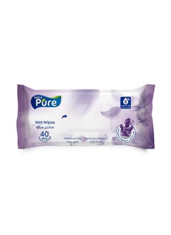 Buy 40 Wet Wipes  with Lavender Scent in Egypt