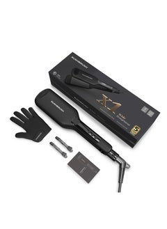 اشتري X1 Wide Straightener Black14 heat Level , 230C , Ceramic Plates في مصر