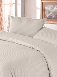 Buy Off White Super Soft Duvet Cover And Pillowcase For Single And Twin Beds in UAE