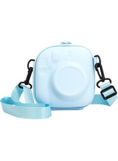 Buy Universal Protective Camera Case for Fujifilm Instax Mini 12 11 9 8 SE 7+ 40, Instant Camera Bag Hard EVA Case with Shoulder Strap- Pastel Blue in UAE