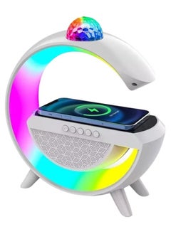 Buy Bluetooth Speaker With Multi-Color Lighting And Fast Wireless  Charger And lighting from above in Saudi Arabia