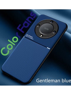 Buy Mobile Phone Case for Honor X9a 5G 6.67 inch Magnetic Cover Gentleman Blue in Saudi Arabia