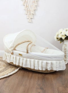 Buy The cradle of the birth of Moses basket for children with a mosquito net in UAE