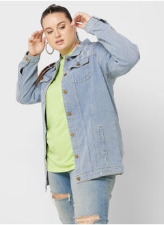 Buy Button Down Denim Jacket in UAE