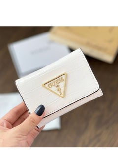 Buy Women's Laurel Small Crocodile pattern Zip Around Wallet White in Saudi Arabia