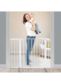 Buy Safety Gate Baby Gate With 20 Cm Extension Kit Extra Wide Baby Gate maximum Suitable For 104 Cm Auto Close Indoor Safety Gates For Doorway Hallway And Stair Use in UAE