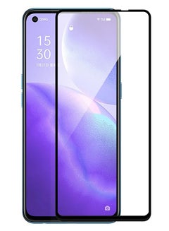 Buy Tempered Glass Screen Protector With 9H Hardness For Oppo Reno 5Z Black in UAE