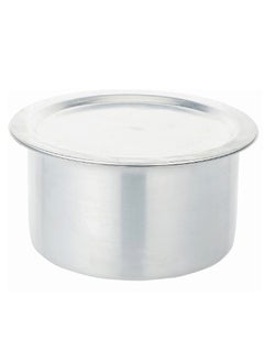 Buy Aluminium Cooking Pot Heavy Guage Tope with Lid Silver 23 in UAE