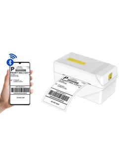 Buy Desktop Thermal Label Printer for 4x6 Shipping Package Label Printing ,All in One Label Maker Wireless BT and USB Connection High Speed in Saudi Arabia