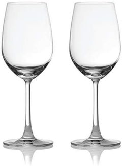 Buy Ocean Madison White Wine Glasses Set Of 2, Clear, 350 Ml, 015W1202, Cabernet Sauvignon Glass, Bordeaux Glass, White Wine Glass, Stemmed Wine Glass, Wine Sipper in UAE