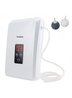 Buy Ivation Portable Ozone Generator 600mg/h Multipurpose Air Sterilizing & Freshening System w/2 Silicone Tubes, 2 Diffuser Stones & Timer; Purifies Air, Water, Food, Toothbrush in UAE