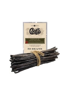 اشتري 50 Organic Madagascar Whole Vanilla Beans, Grade A Vanilla Pods, Premium Vanilla Beans for Making Extract & Baking - Cooks في الامارات