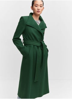 Buy Button Detail Longline Coat in Saudi Arabia