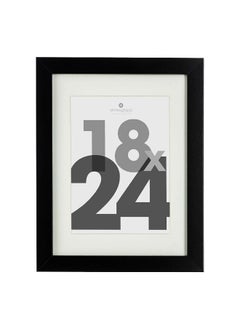 Buy Eva Wall Mounted Decorative Easy-Hanging Photo Frame Black 18 x 24 cm 121156A in Saudi Arabia