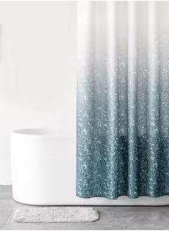 Buy Gradient Stylish Design Shower Curtain for Bathroom Decorative Roland Shower Liner Household Printed Shower Curtain Set with Hooks Bath Curtain 200x180 cm in UAE