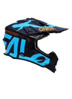 Buy Motocross Full Face Helmet | Unisex Adults Off-Road Mountain Dirt Bike Helmet | Full Safety DOT Approved Matte Finished Helmet with Clear Coated Graphics in UAE