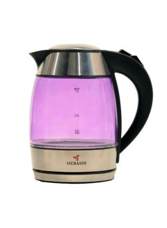 Buy MEBASHI 1.8L Pink Glass Kettle with Cordless Design and Auto Shut-Off(ME-KT1101GPP) (1850-2200W) in UAE