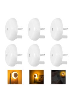 Buy Night Light 6 Packs Motion Sensor Lights Lighting Warm LED Light for Hallway Bathroom Bedroom Kitchen in Saudi Arabia