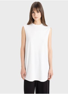 اشتري Regular Fit Crew Neck Short Sleeve Tunic في الامارات