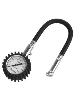 اشتري Tire Gauge - (0-100 PSI) Heavy Duty Tire Pressure Gauge. Certified ANSI Accurate with LLarge Easy to Read Glow Dial, Low to High Air Pressure Tire Gauge for RV, Bicycles, Cars, Trucks في السعودية