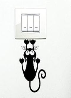 اشتري Cat Wall Sticker Decoration for the doorbell or laptop or the Light Switch or the car في مصر