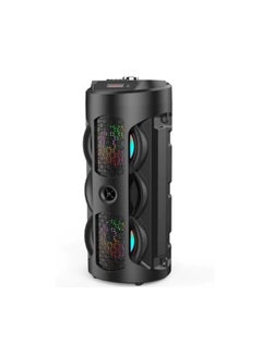 Buy Portable ZQS-4243 Multimedia Wireless Speaker with Bluetooth Remote Control USB TF FM Aux Control LED Lighting Luminous Effect in UAE