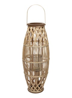 Buy Tall Bamboo Lantern, Natural - 85 cm in UAE