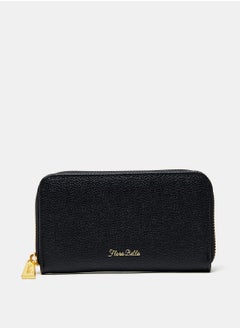 Buy Solid Long Zip Around Wallet in UAE