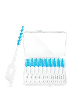 اشتري Interdental Brush Tooth Floss, Disposable Braces Flossers,in with Storage Case for Brush Tool, Toothpick Tooth Cleaner, Interdental Floss Sticks Toothpick Cleaning Tool (120 Pcs 3 boxes) في السعودية