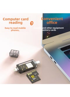 Buy High-Speed USB Multi-Card Reader for Computers and Phones type-c Apple Tea SD/TF in UAE