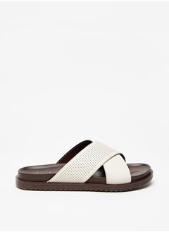 Buy Men's Cross Strap Slip-On Arabic Sandals in Saudi Arabia