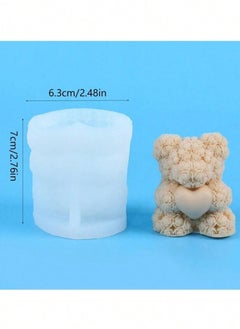 Buy Imported silicone mold for making concrete and candle, teddy bear shape in Egypt