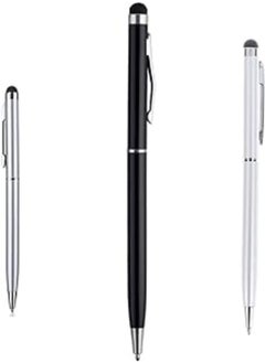 Buy Universal Stylus Ballpoint Pen, 2 in 1 for Tablets and smart phones - Assorted Colors in Egypt